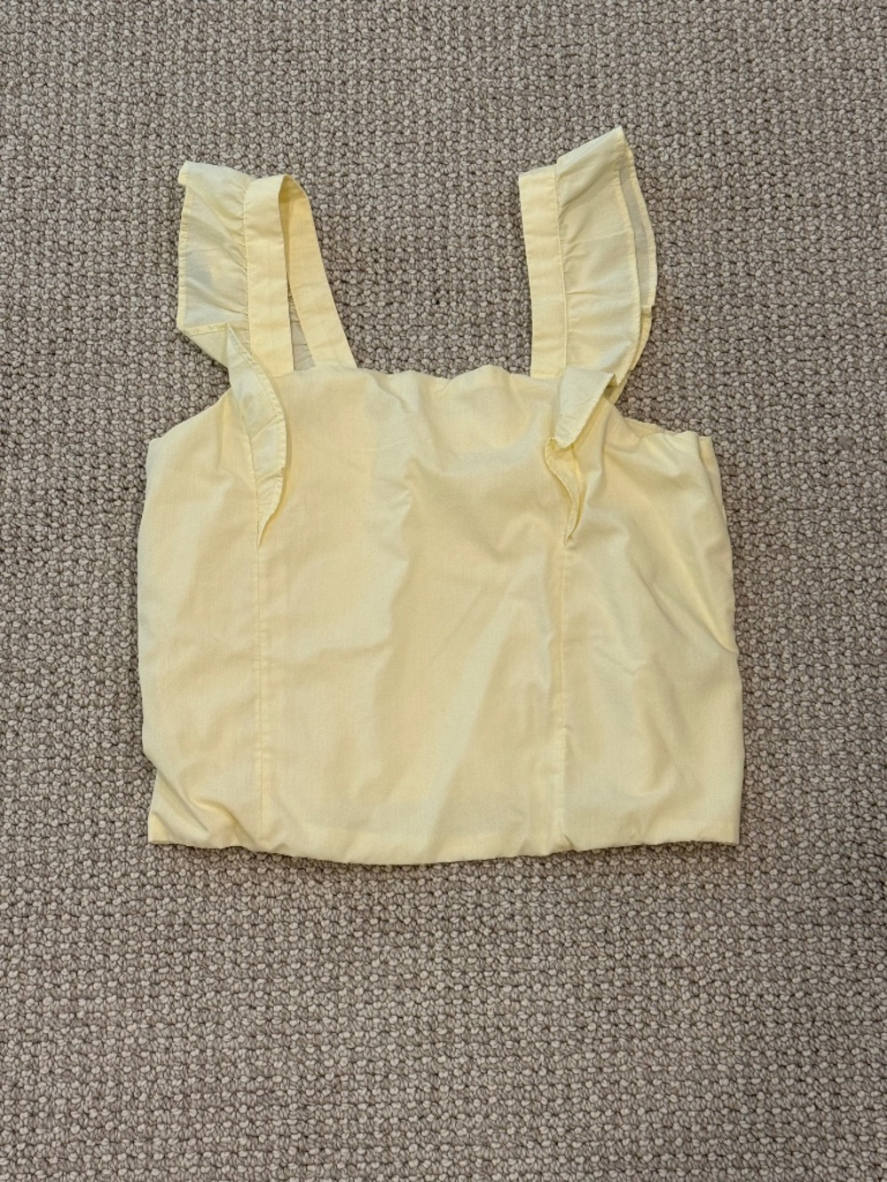 Abercrombie and Fitch Ruffle Shoulder Tank